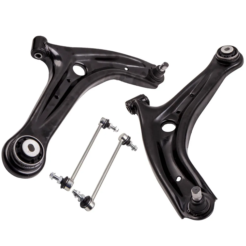 Front Lower Track Control Arm Wishbone For Ford Fiesta Mk6 2008-2016 4pcs