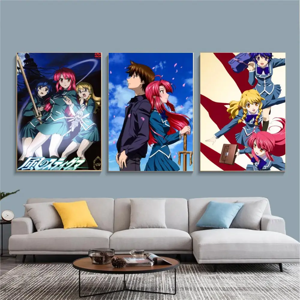 anime K-Kaze no Stigma-A Painting Calligraphy Nature Inspired Artwork for Living Room  Home Decoration