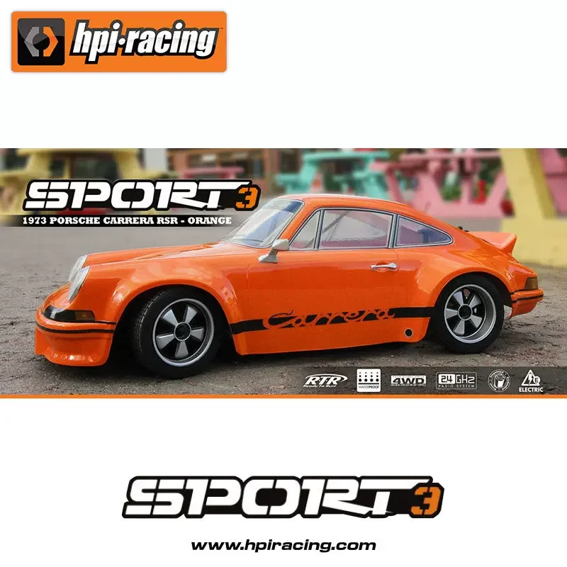 HPI  Racing Rc Electric Drift Car 1 /10 Scale 1973 Carrera Sport 3 Simulation Racing Outdoor Drifting For Rc Enthusiasts