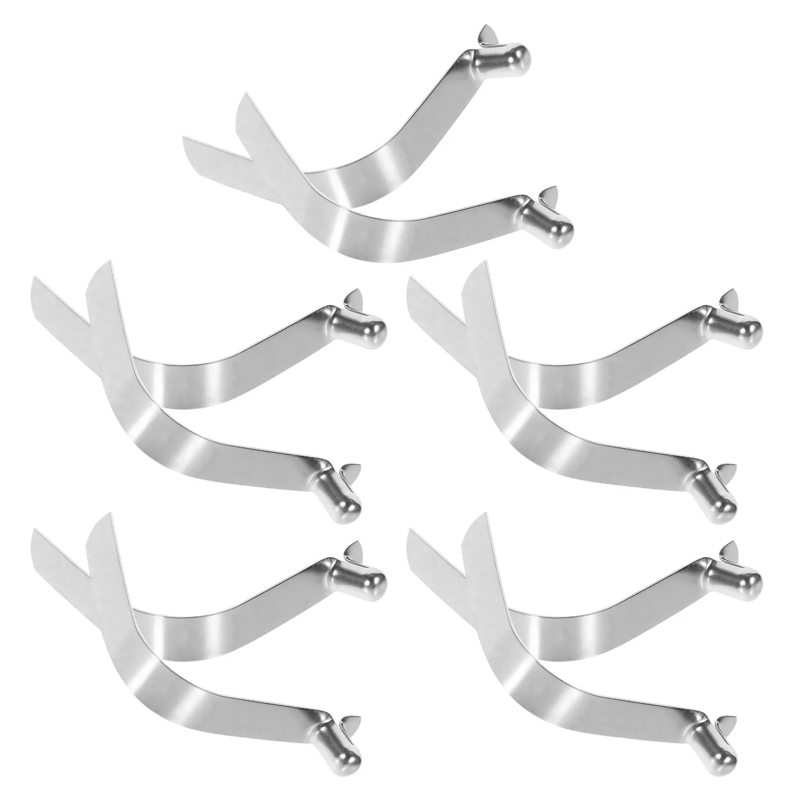 10Pcs Steel Spring Clips Kayak Paddle Snap Clips Pole Push Button Tent Umbrella Accessories Locking Pins Kayak Paddle Snaps