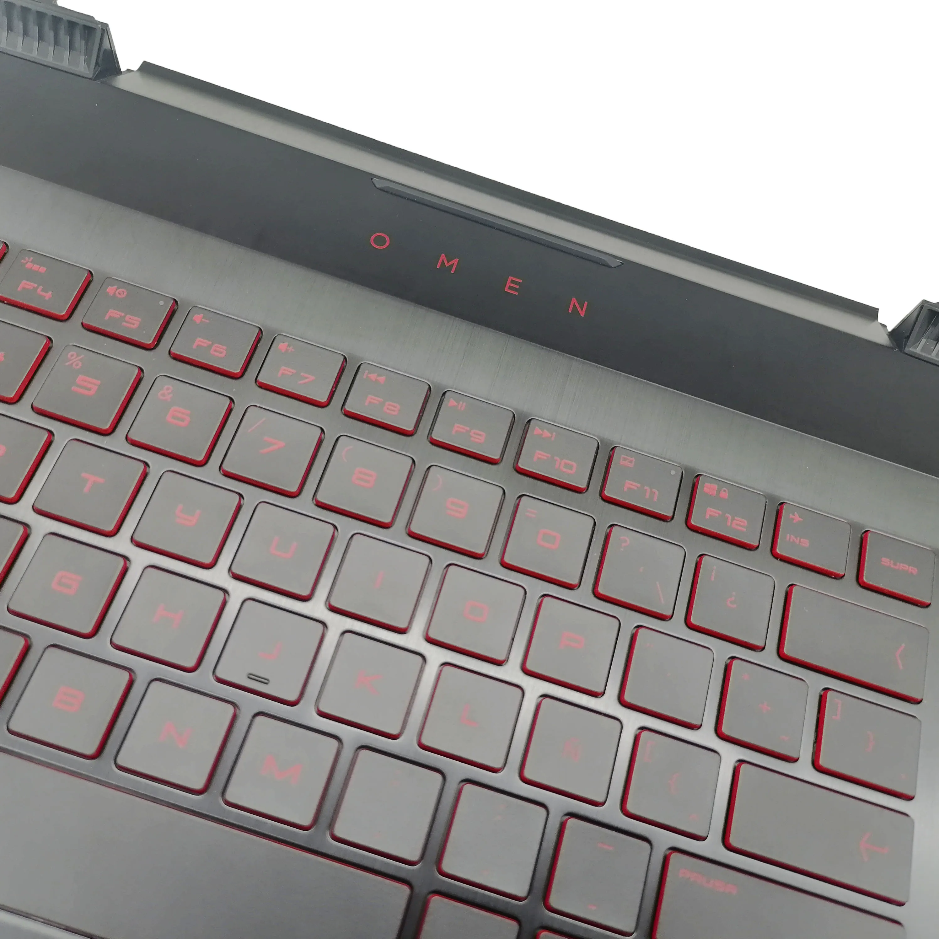 New For HP OMEN 17-AN 17T-AN Laptop Palmrest Top Case Cover With Red Backlit Keyboard of US-Standard Versions 931690-001