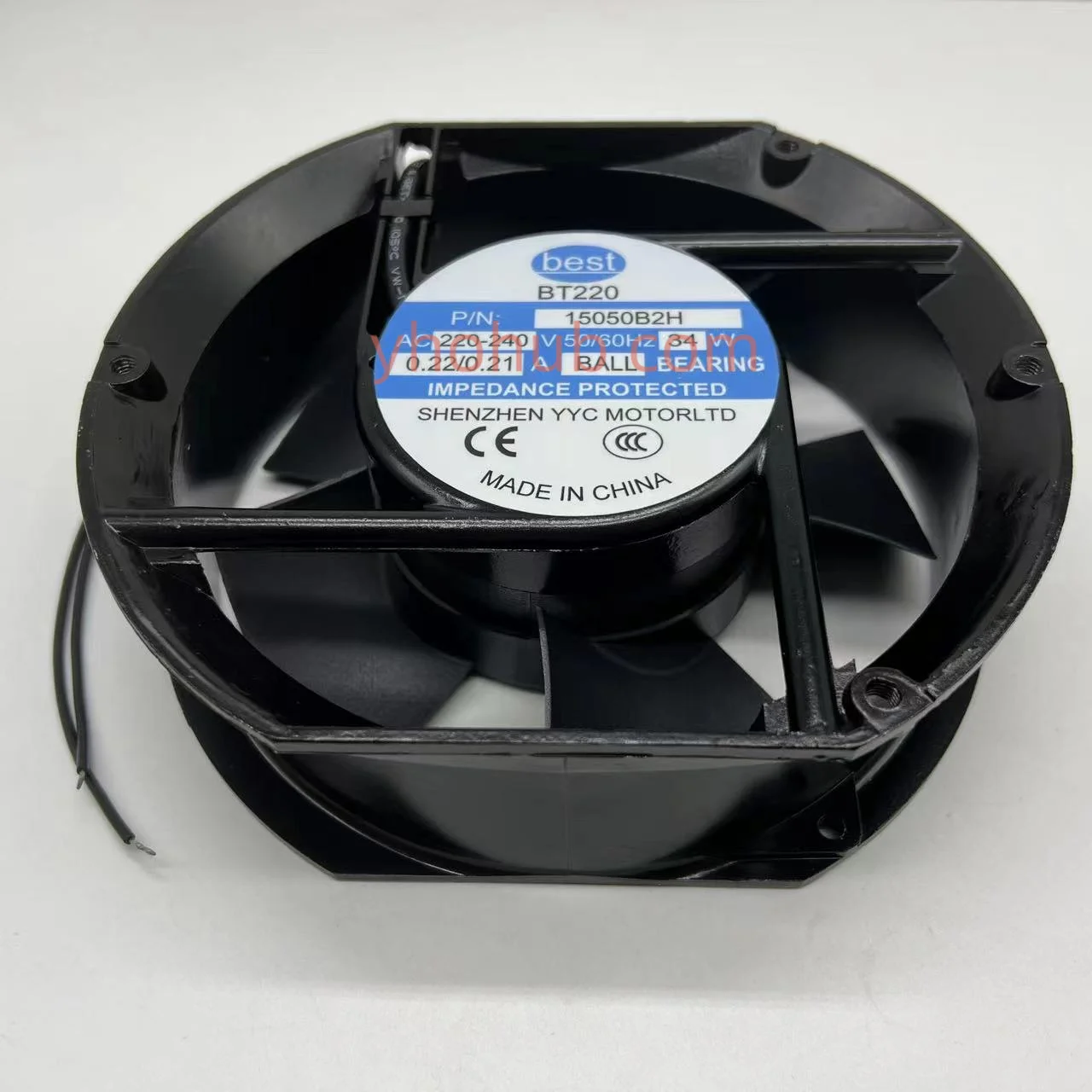 best 15050B2H AC 220V 0.22A 172x151x50mm 2-Wire Server Cooling Fan