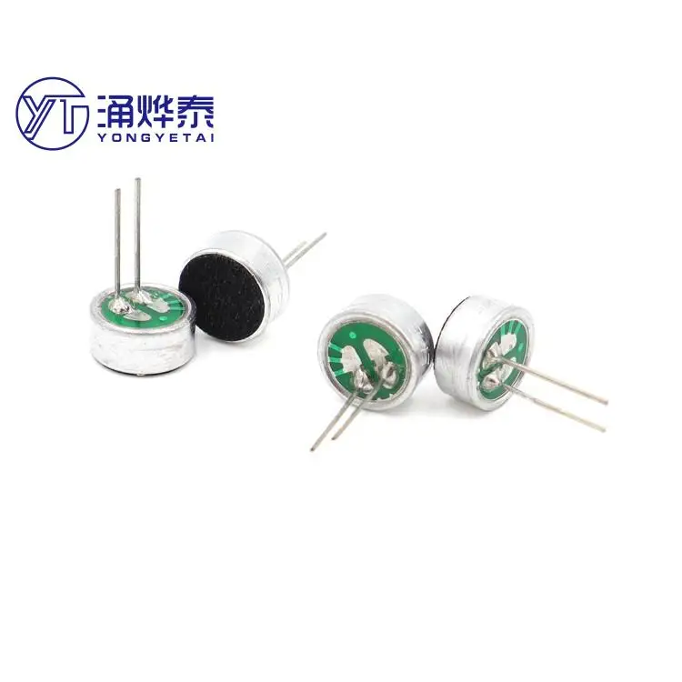 Yyt 10Pcs 9745P Met Pin Microfoon 9.7*4.5Mm Plug-In Microfoon Epe Intercom Opname Microfoon hoge Gevoeligheid Microfoon