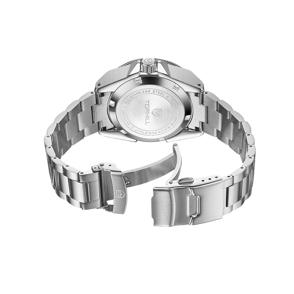 TOPHILL 300 متر الغوص ساعة هدية C3 مضيئة التقويم الياقوت الزجاج 43.5 مللي متر الرجال 30Bar عميق مقاوم للماء NH35 ساعات المعصم التلقائية