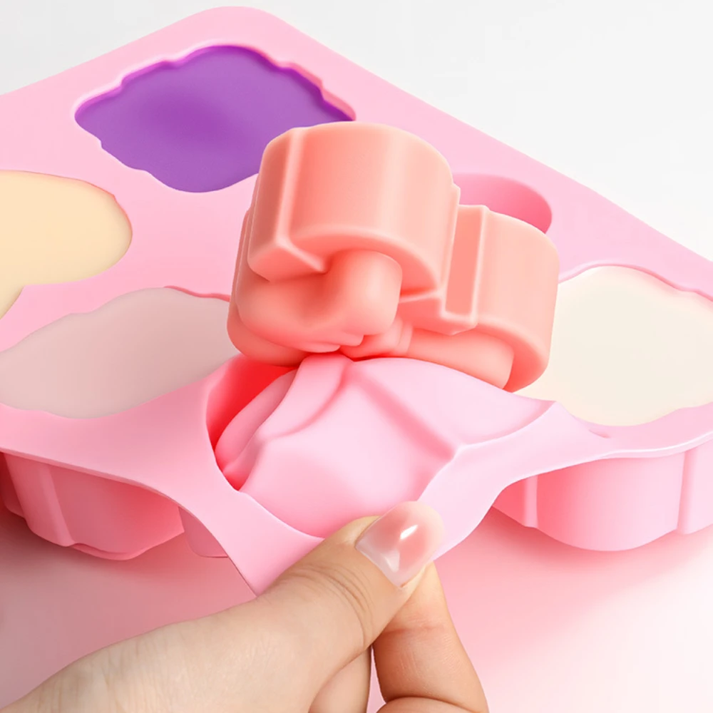 사각형 하트 모양 실리콘 몰드 6구 보우 디자인 수제 - Candle Supplies Tins 리뷰 및 가격