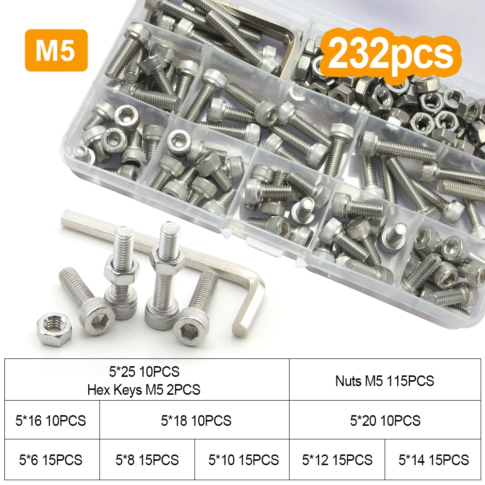 M5 232pcs
