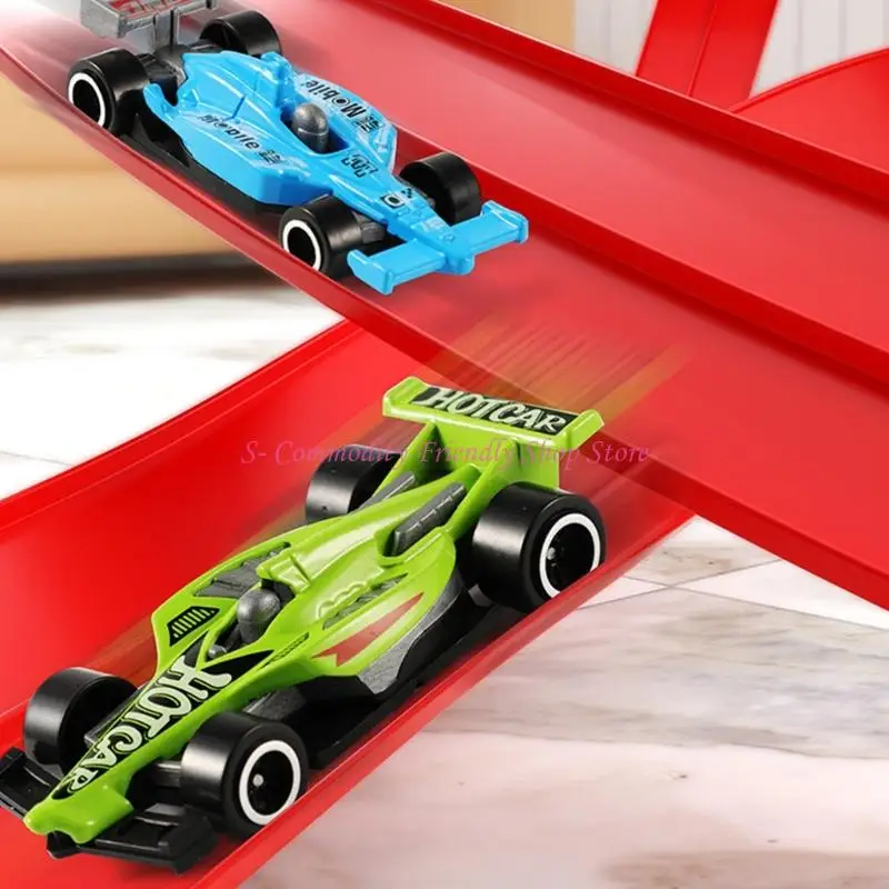 85AE Assembly Gravities Powered Racing Track Car Toy With Customizable Track For Kids STEM Learning Craft Ability Improve