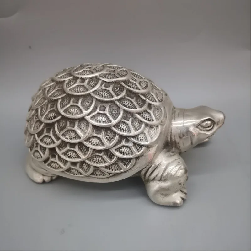 ornament, money , longevity , copper turtle for fortune telling, birthday celebration, auspicious deco