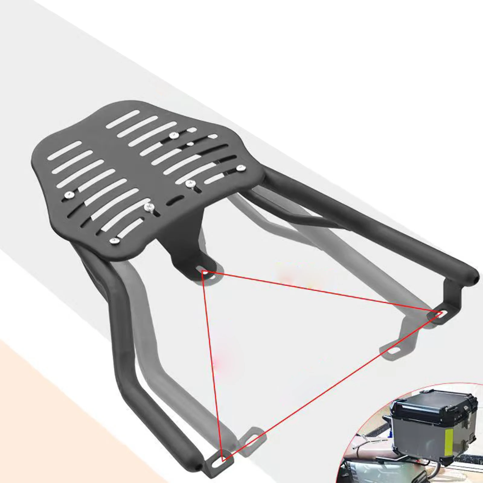 

Electric Motorcycle Rear Luggage Rack Carrier Iron Motorbike Accessories Rear Shelf Fender Rack Luggage Holder Seat Luggage Rack