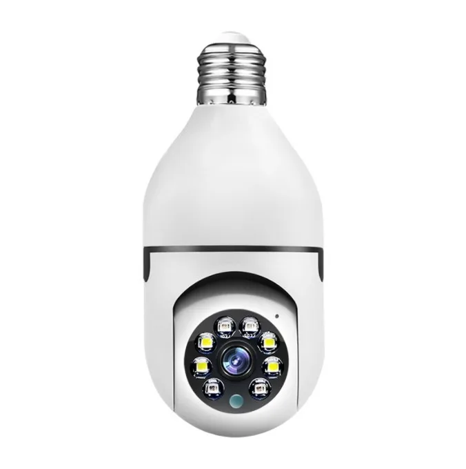 

Light Bulb 360 Panoramic Camera Full HD 1080P Home wireless WiFi Dome Surveillance Cameras for Home,Baby,Pet Monitor CC201