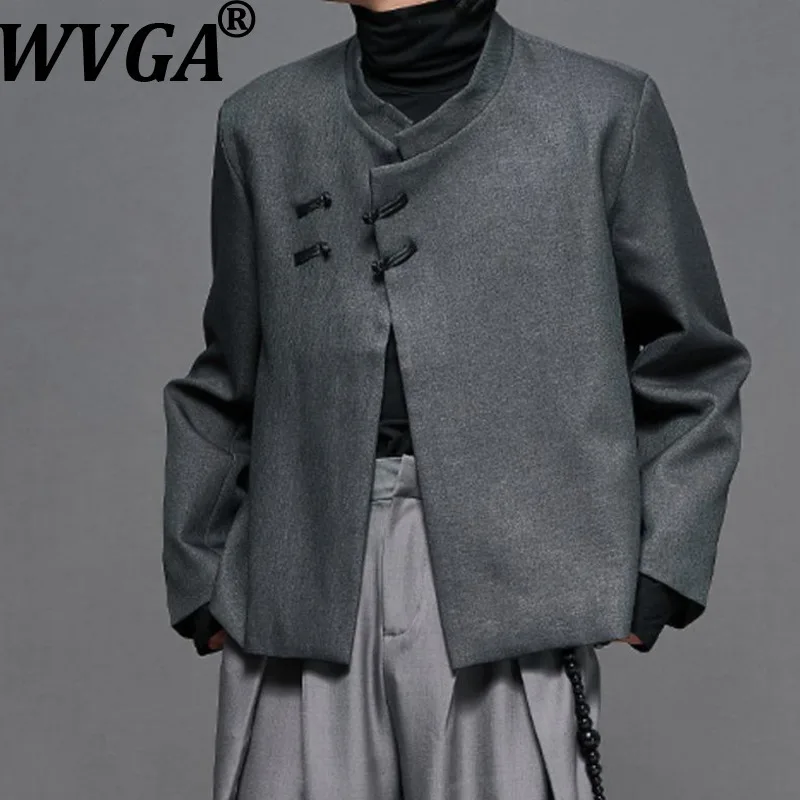 

WVGA Spring Autumn New Man Tide High Street Stand Collar Trendy Long Sleeve Blazer Niche China-Chic Casual Suit Coats Ins W14274