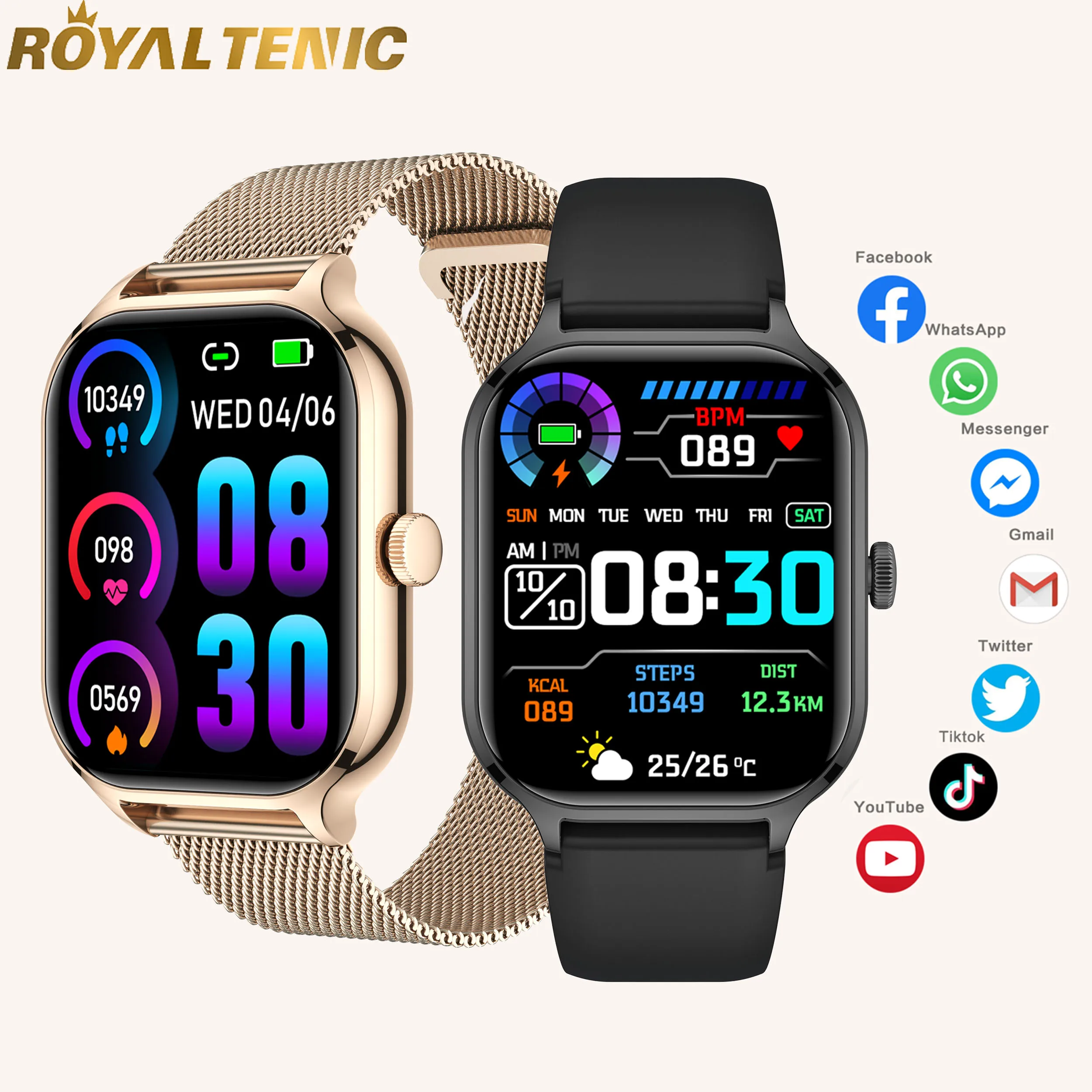 Y13 2 Straps Heart rate Smart watch Stainless steel Relojes inteligentes Montres intelligentes Fitness woman man Smartwatch Y13