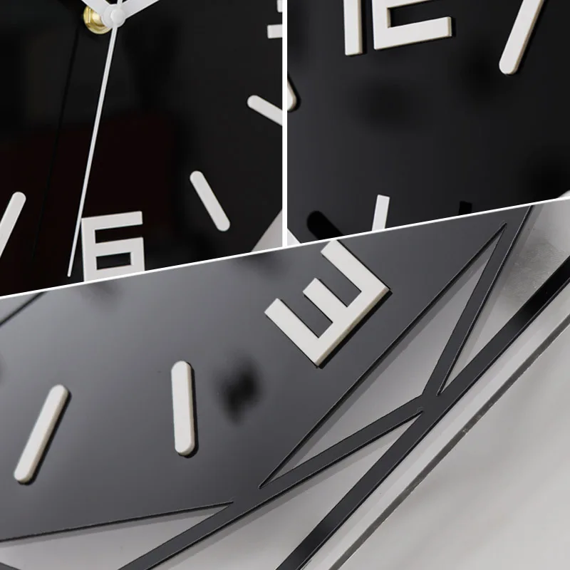 Modern minimalist decorative wall clock  silent acrylic material  minimalist personality  atmospheric art quartz clock