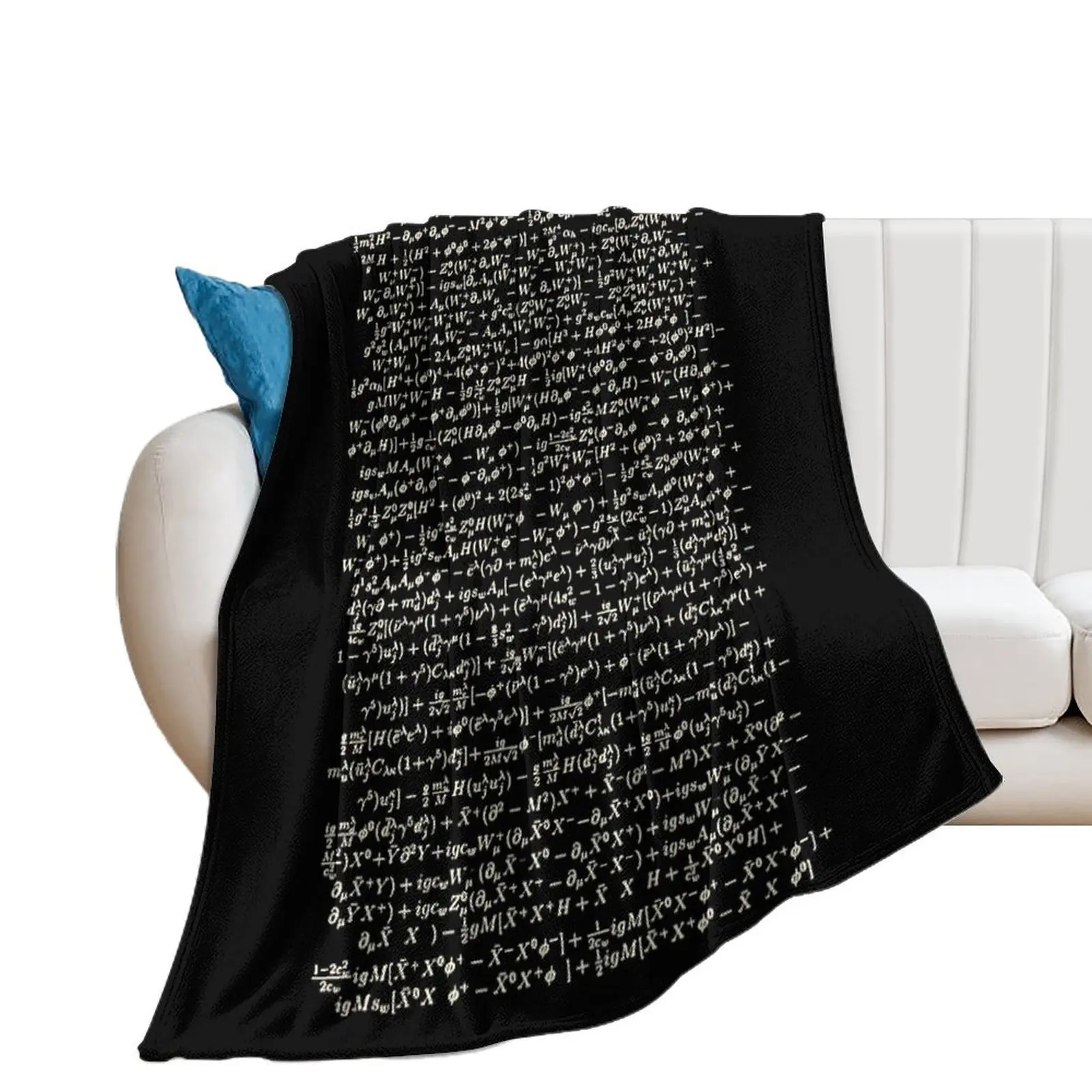 The Standard Model - A Love Poem Throw Blanket bed plaid Travel Blankets