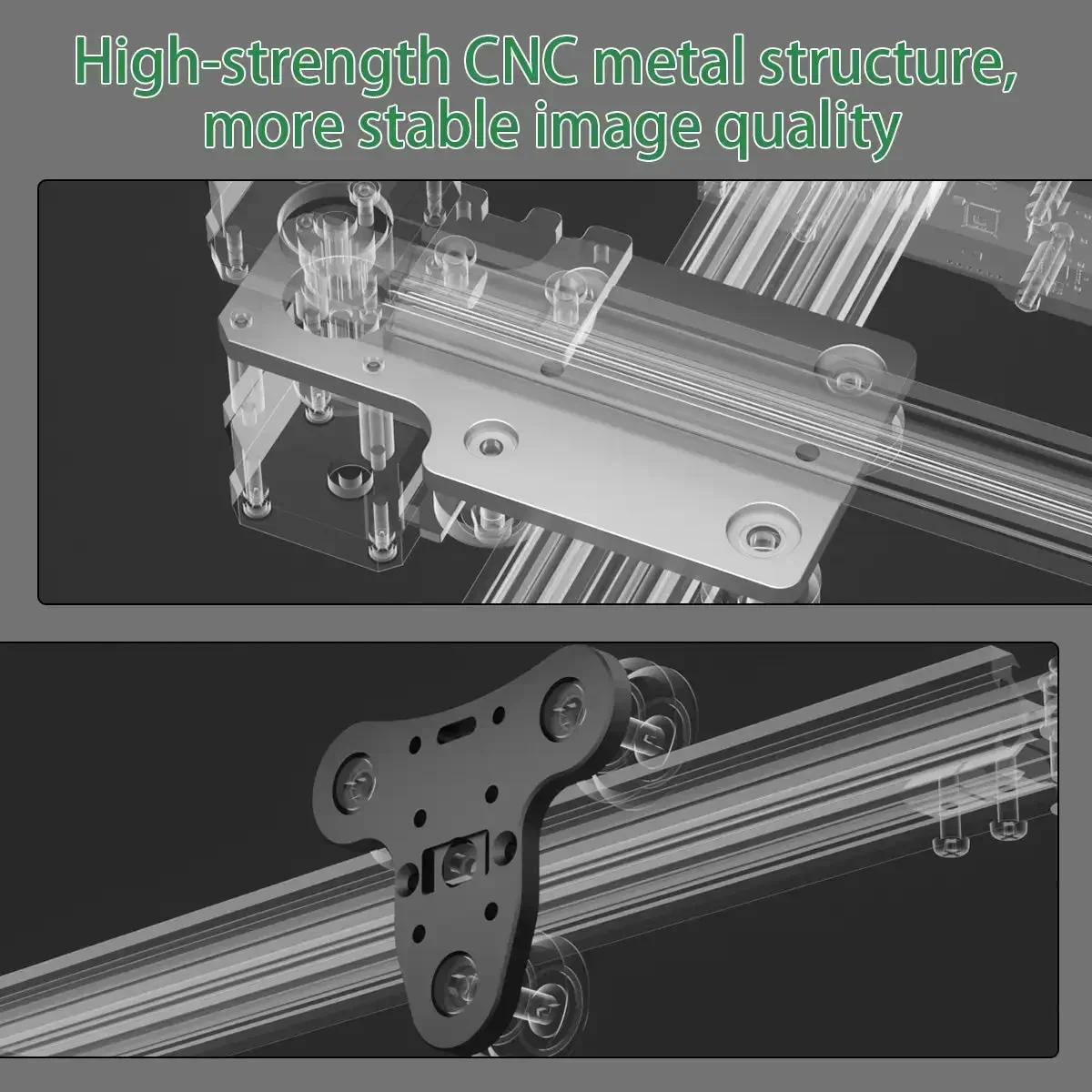 NEJE 5 Upgrade Kit - 255×420mm Aluminum Rail, High-Precision Laser Engraver & Wood Router Accessory