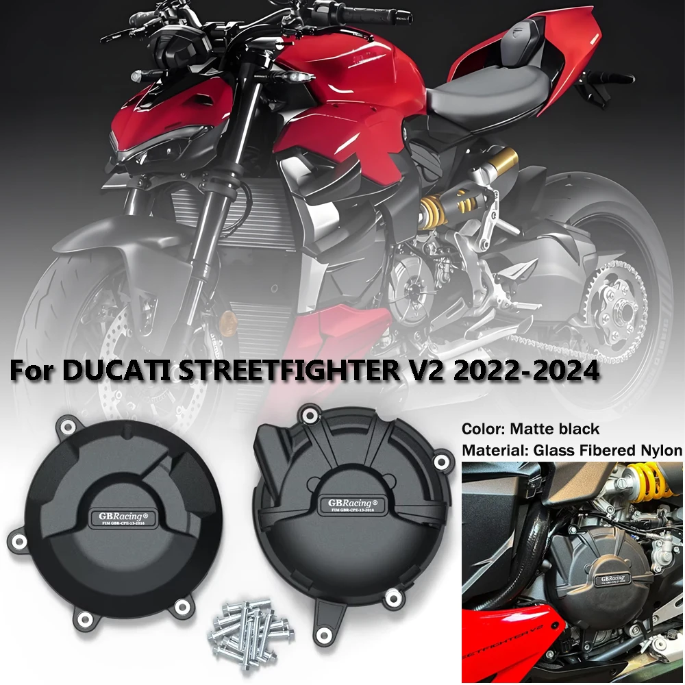 

for DUCATI STREETFIGHTER V2 2022-2024 GBRacing Engine Cover Protection Motorcycle Accessories and modi