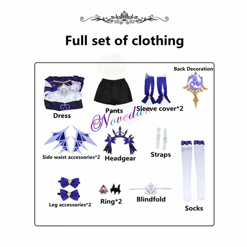 زي تنكري لأحلام الليل دائمًا مع أحذية وشعر مستعار ، فستان خادمة ، زي هالوين أنيمي ، جلد جديد