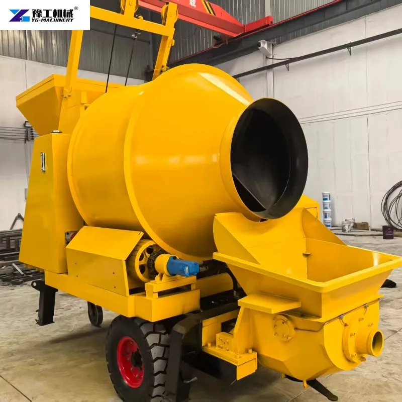 Mobile Diesel Concrete Mixing and Pumping Integrated Machine Self-loading Concrete Pumping Integrated Machine