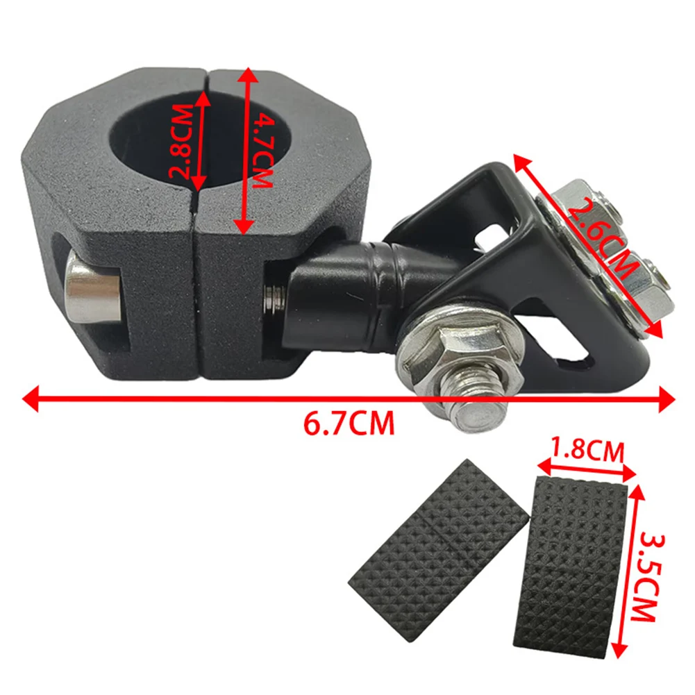 Fog Lamp Holder Spotlight Mount Brackets Adjustable Design High Universality Fitment Multi-Angle Adjustment For ATVs