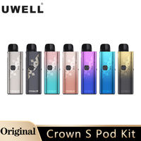 Original Uwell Crown S Pod Kit 75W Vaporizer Vape 1500mAh Battery 5ml MTL/ DTL 0.2ohm 0.5ohm Coil E Cigarette