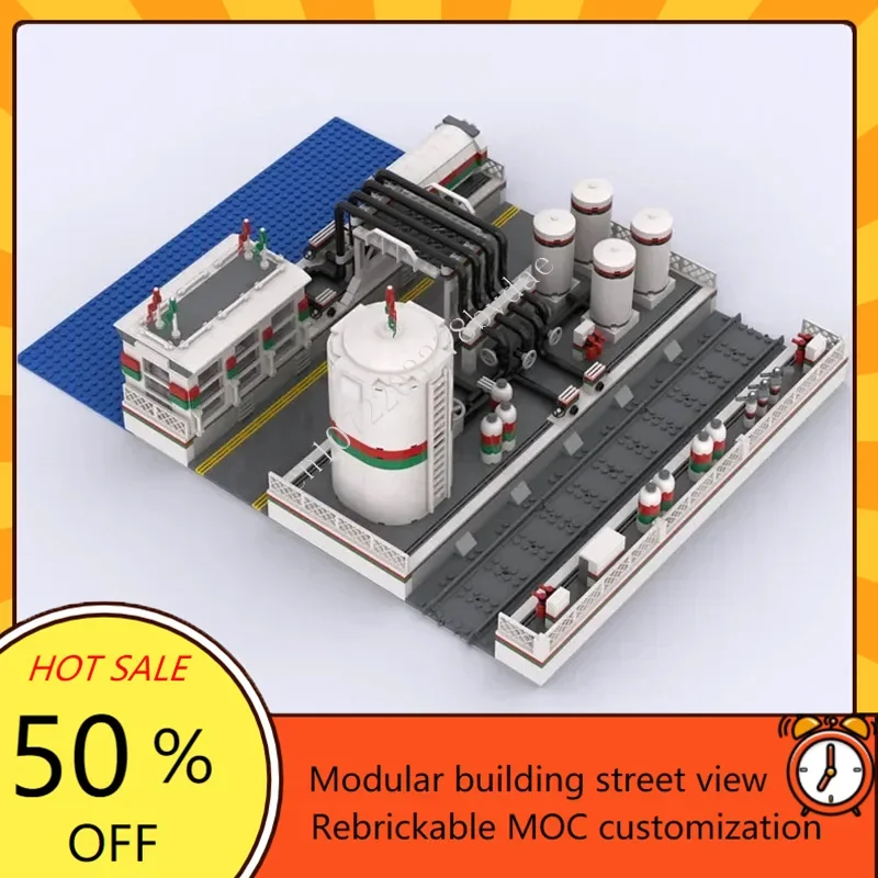 1840PCS Octan terminal Modulaire MOC Creatieve street view Model Bouwstenen Architectuur DIY Onderwijs Assemblage Model Speelgoed Cadeau