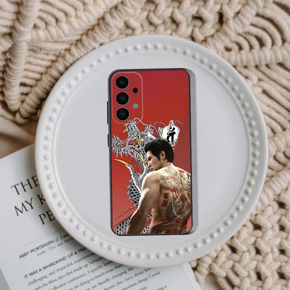 حافظة هاتف ألعاب Yakuza 0 لهاتف سامسونج جالاكسي A73,31,32,72,41,53,52,71,22,5G,Note,J7,8,9 غطاء أسود ناعم