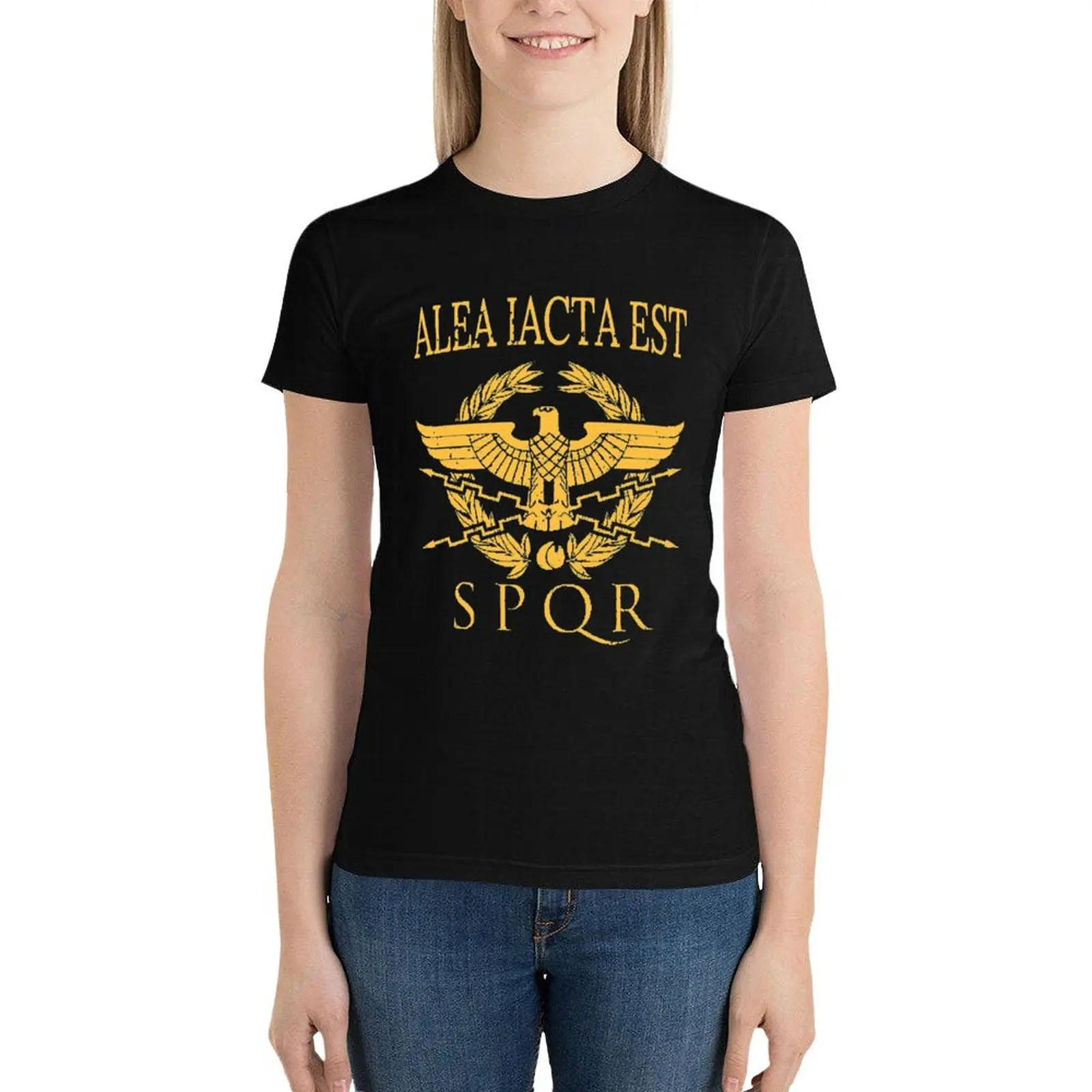 Alea Iacta Est T-Shirt cute clothes animal print shirt for girls oversized aesthetic clothes Women t-shirts