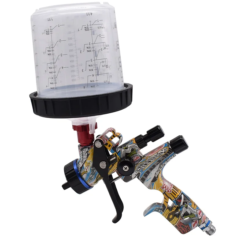5800G Spray Gun with Adaptor and 650ml Disposable Paint Cup HVLP 1.3mm Paint Spray Gun car sprayer painting Tools