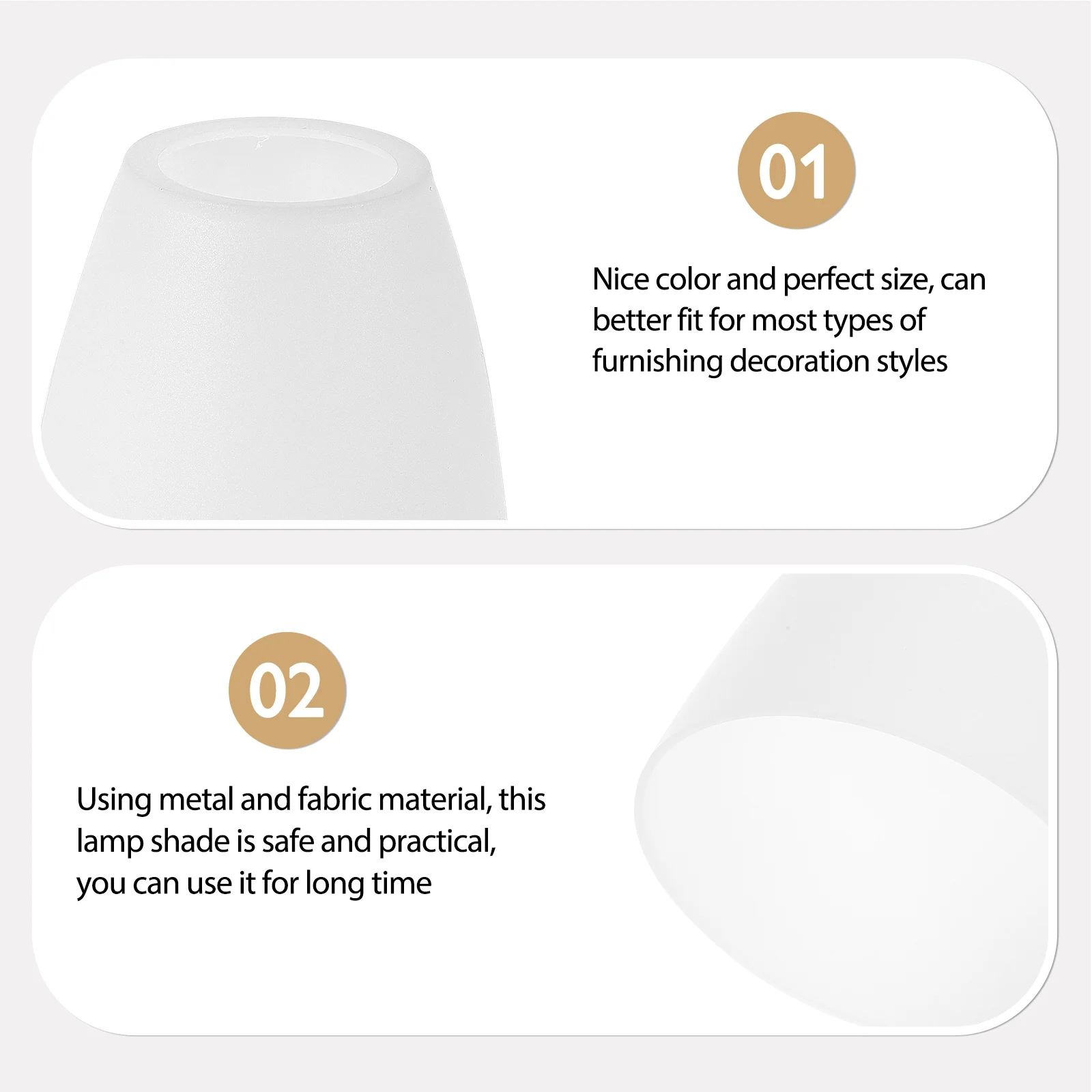 

4pcs 1 Inch Small Lampshades for Desk Lamp Replacement Light Shade Flat Head Table Lamp Cover Home Decor Accessory