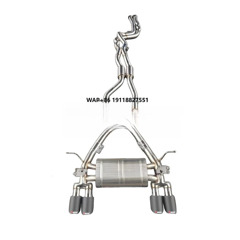 SKYLEY 2014-2019 Exhaust Pipe Car Exhaust System Equal Length Mid Pipe 304 Stainless Steel for M3/M4 F80 F82 F83 S55 3.0T