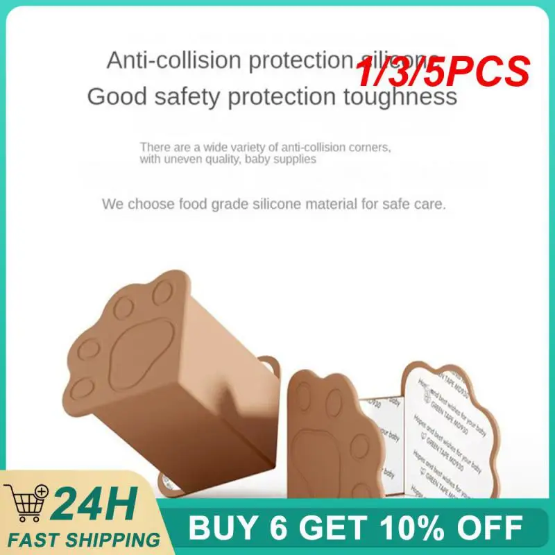 1/3/5PCS Silicone Safety Cover Sticker Anti-scratch Protective Sleeve Kitchen And Toilet Corner Protector Stick High Quality