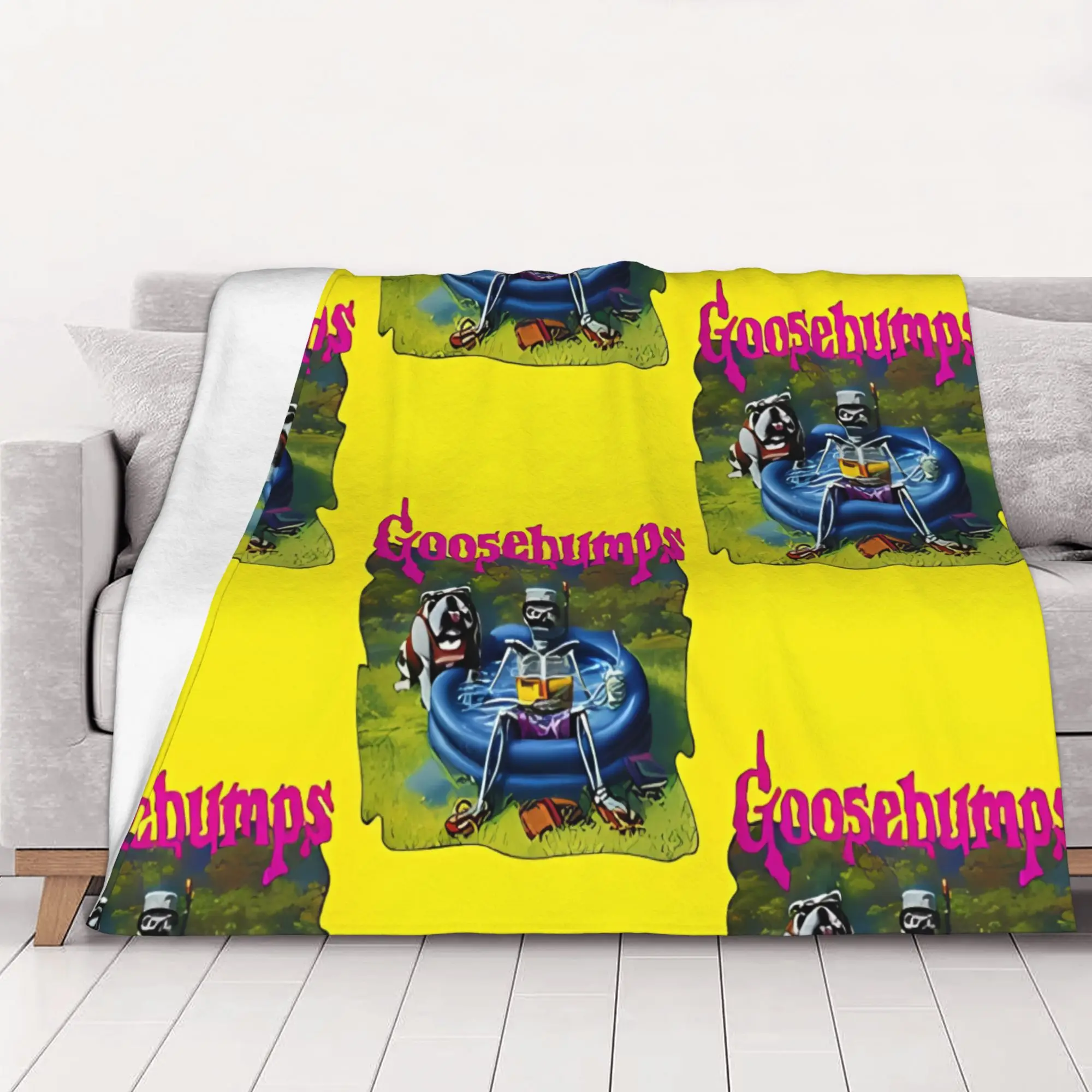 1PC home Cute Room Decor Summer Goosebumps Blanket Throw Blanket Goosebumps Novelty Warm Blanket All Season