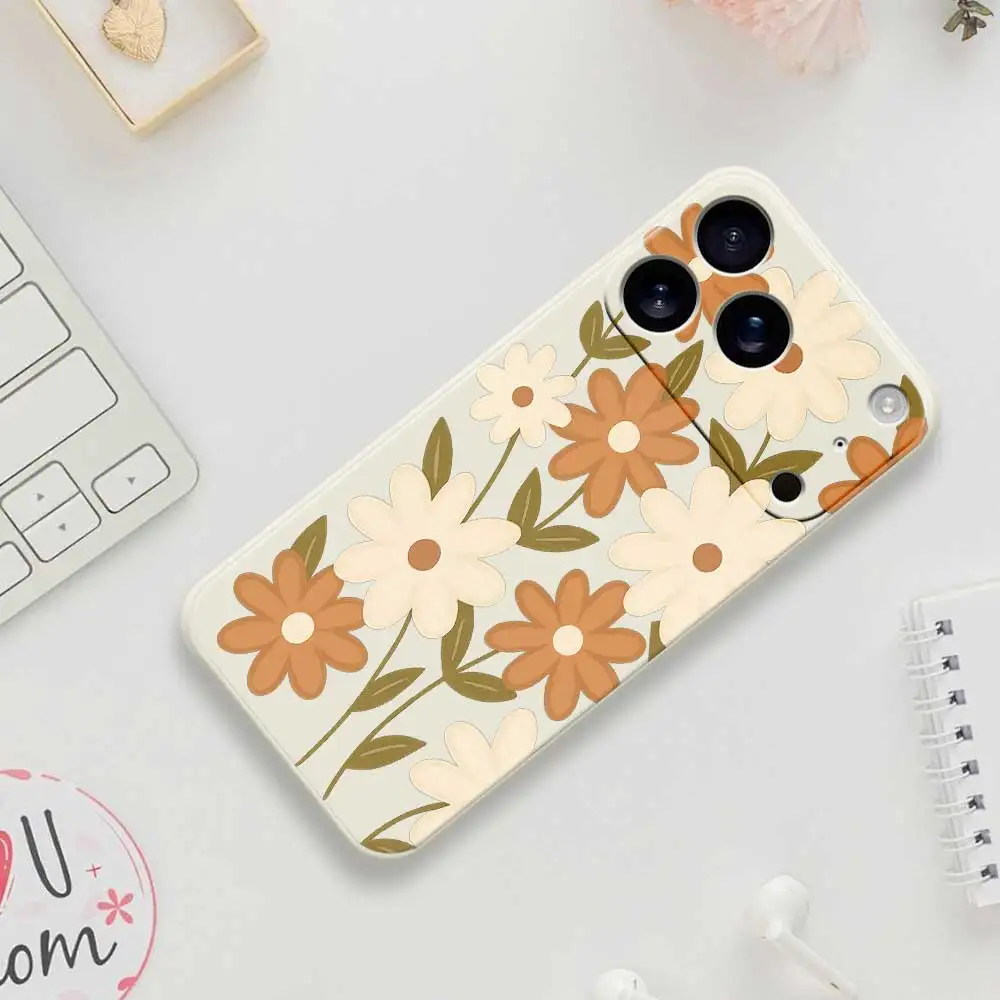 Funda de teléfono Little Daisy para iPhone 17 Pro Max 17 Air 16 15 14 13 12 11 Pro Max XS Max 7 8 Plus 16e 16 15 Plus TPU funda Coque
