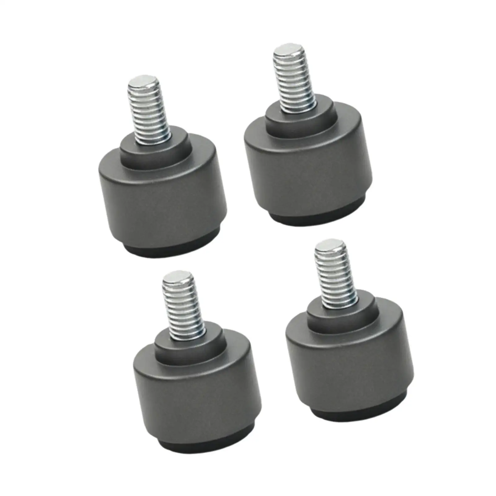 Heavy Duty Adjustable M8 Thread Furniture Leveler Screw on Aluminum Feet for Metal Frame Table Chair Bed