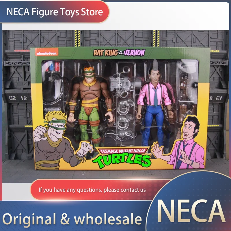 

In Stock Neca Rat King Vs Vernon 2-pack Anime Action Figure Figurine Doll Collection Model Kid Toy Birthday Gifts