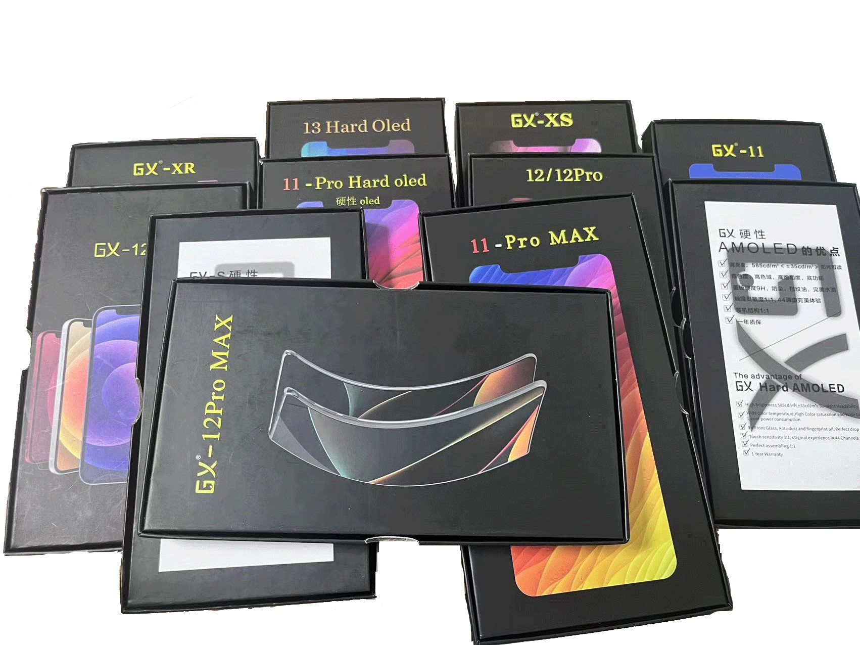 Original gx Touch Screen Digitador Assembly Display Oled Nenhum Pixel Morto Peças de Reposição Iphone x xr xs Max 11 12 13 h