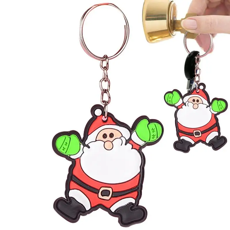 2024 Christmas Cartoon Santa Claus Hanging Keychain Funny Christmas Decorations For Christmas Decoration And Gift