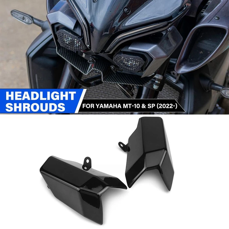Super Sale Headlight Cover Shroud Fairing Cowl Head Light Protector Cover for Yamaha MT-10 MT 10 SP 2022- Motorcycle Accessories