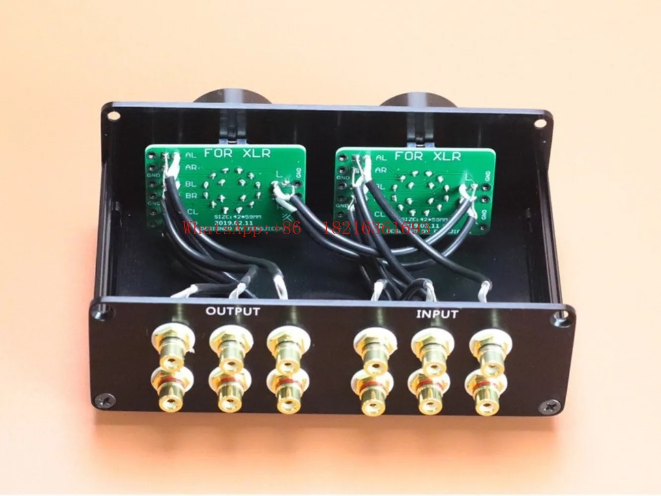 3-in-1 Output HIFI Dual Channel Audio Signal Switcher RCA High-end Audio Distributor Power Manual Switcher