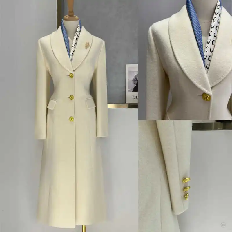 

Elegant Women Overcoat 1 Pieces Silm Blazer Single Breasted Shawl Lapel Formal Business Banquet Party Customized