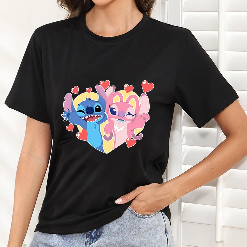 

Hip Hop Daily Women Clothes Mickey Minnie Mouse Printed Women T Shirt Y2k Tops Cartoon Clothing Tees Disney Trends Summer Dress