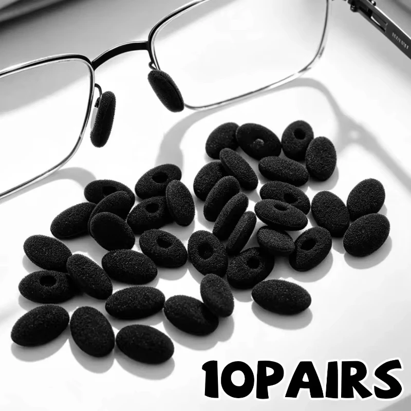 10/20/30pairs Self-adhesive Soft Foam Anti-slip Glasses Nose Pads Cover Protection Eyeglass Sponge Instant Lifting Comfortable