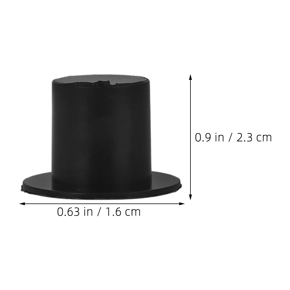 120 Stück Mini-Zylinder, Dekoration für DIY-Handwerk, Cupcake-Kuchenaufsätze, Partygeschenke, Weihnachtsdekorationen, winziges Hutzubehör