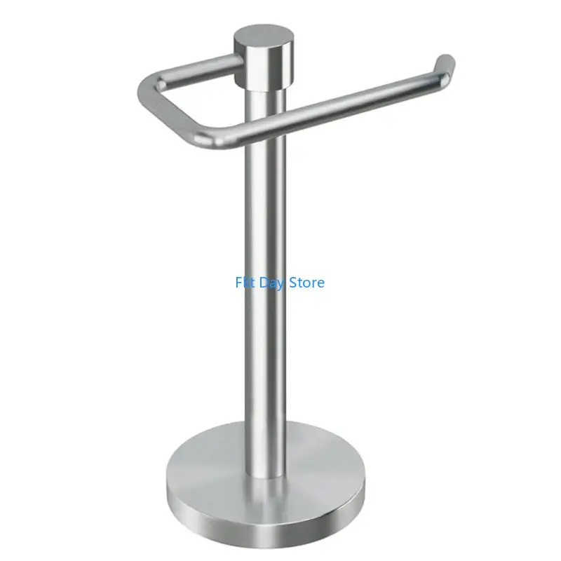 F92C Spacious Steel Bathroom Towel Rack Easy Standing Design Not Rusts Towel Stand