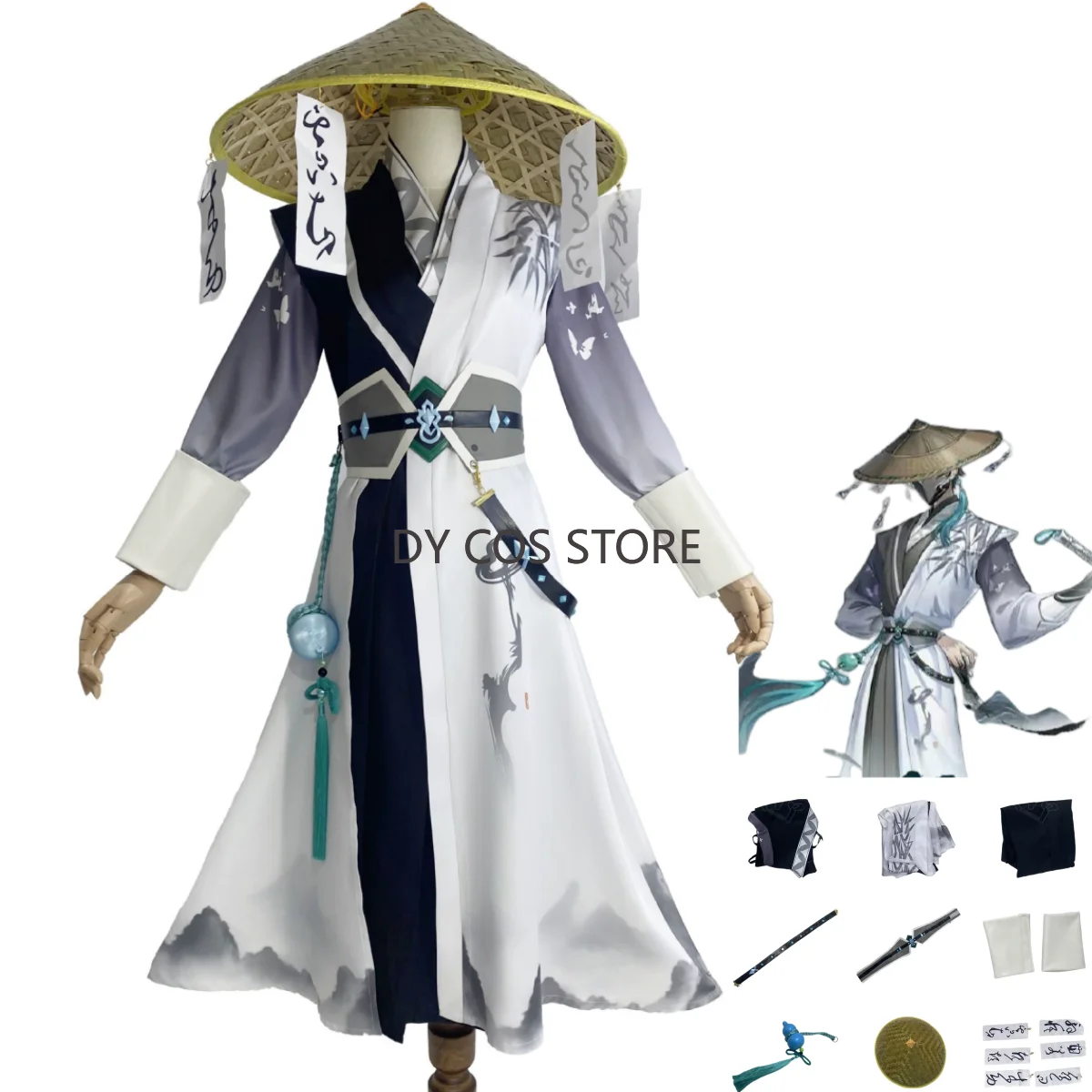 

Костюм для косплея Game Identity V Jack The Ripper Artist Ink Rhyme Series Шляпа Реквизит Пальто Комплект Мужчина Женщина Традиционный фестивальный костюм