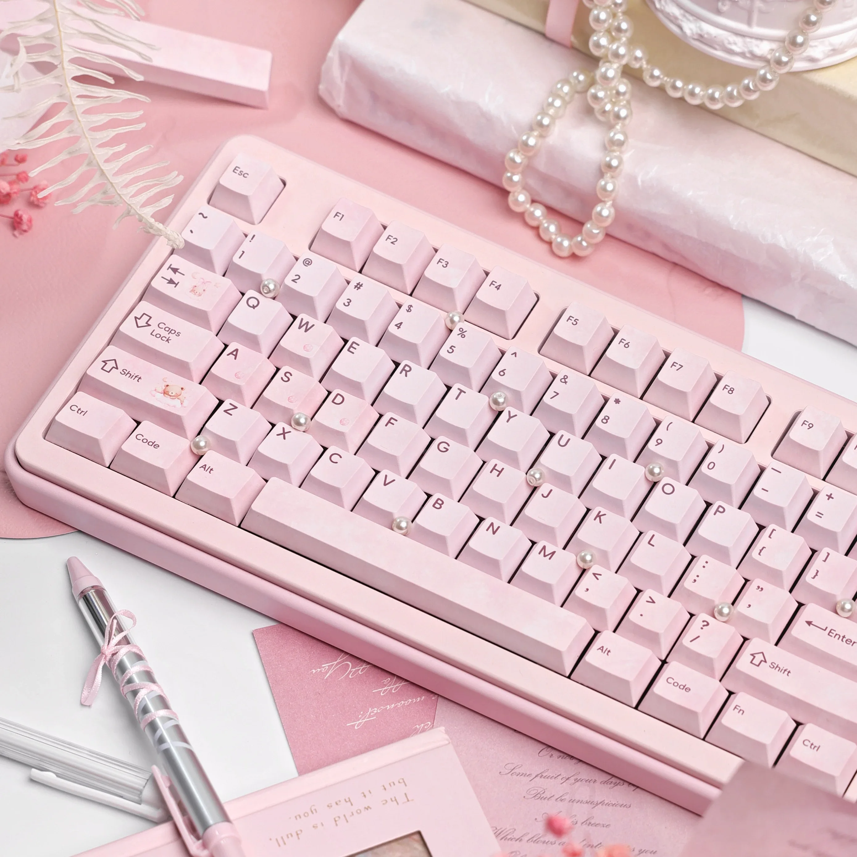 Yongyue PBT keycap الارتفاع الأصلي لوحة المفاتيح Keycap 145 مفتاح سبليت QK ALICE DUO