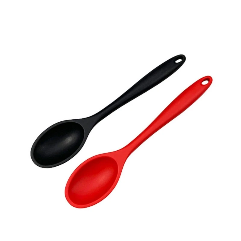 Non Melting Stirring Spoon Durable Kitchen Spoon with Long Handle for Cooking