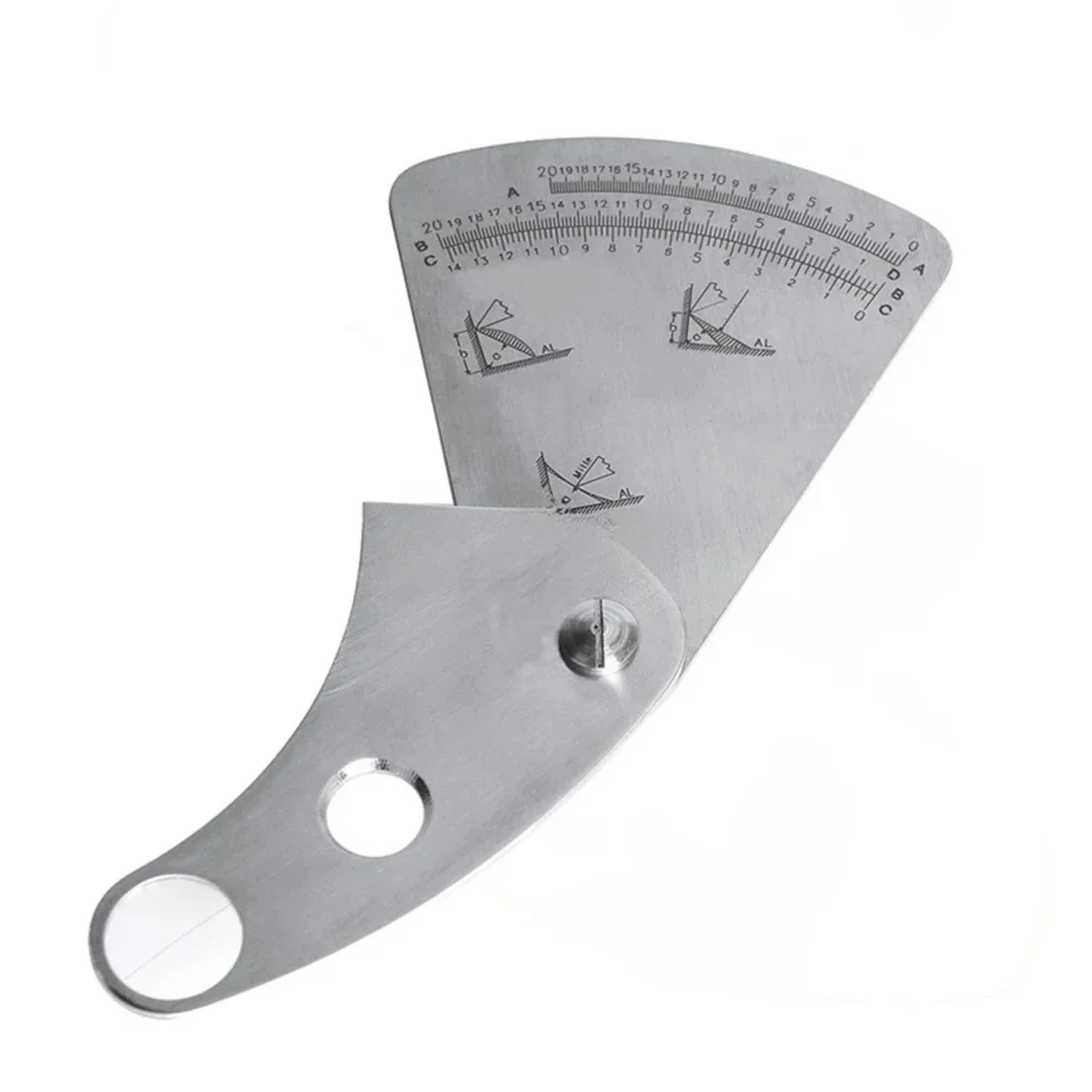 

0 To 20mm Welding Gauge Welding Gauge Fillet Height Gauge Stainless Steel Gauge 0-20mm Measurement Range 0.01mm Accuracy