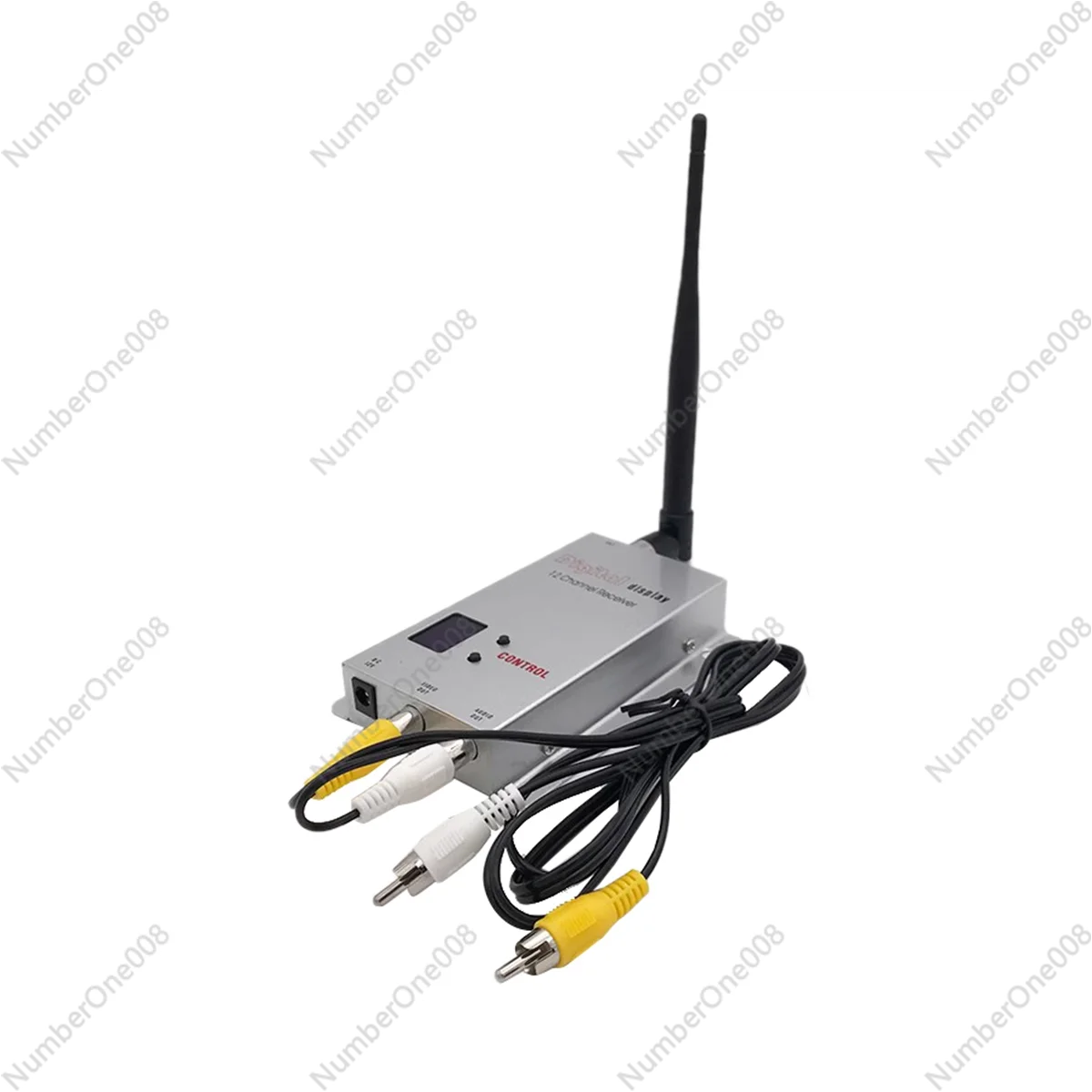 5000MW 5W Miniature FPV Video Sender 1.2G 1200Mhz Audio Video Wireless Receiver 30Km LOS Long Distance (Receiver)