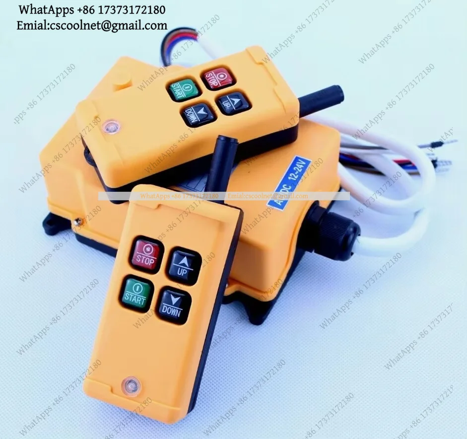 12V 24V 220V 380V HS-4 4 Channel 1 Speed Control Hoist Crane Radio Remote Controller Universal